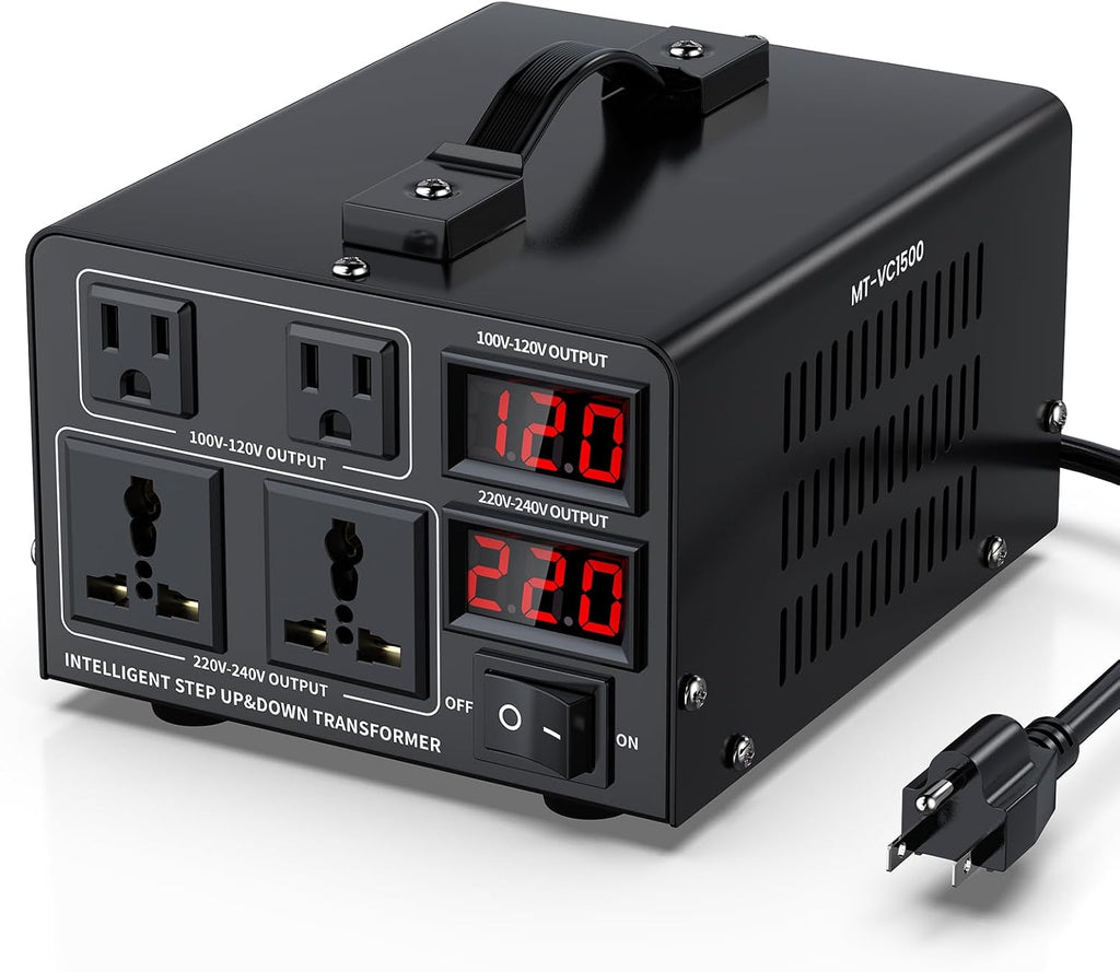 1500W Voltage Converter Transformer Step Up/Down Converter 110/120 Volt