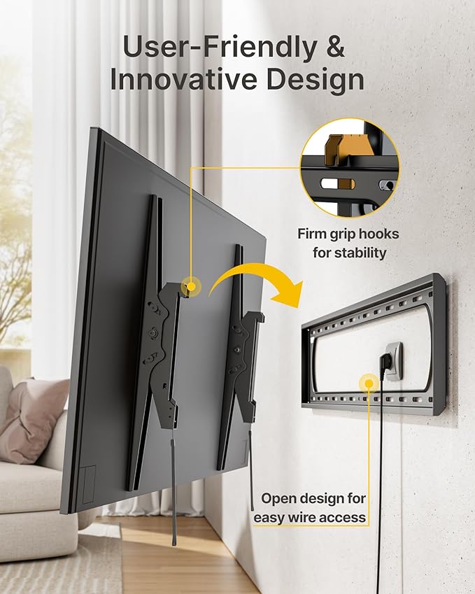 monTEK Heavy Duty Tilting TV Wall Mount
