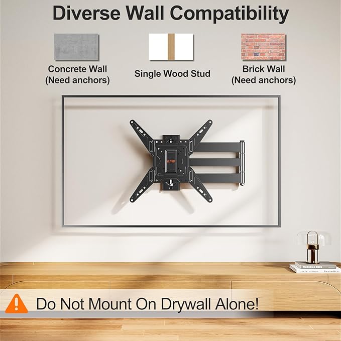 ELIVED 31.3 Inch Long Arm TV Mount