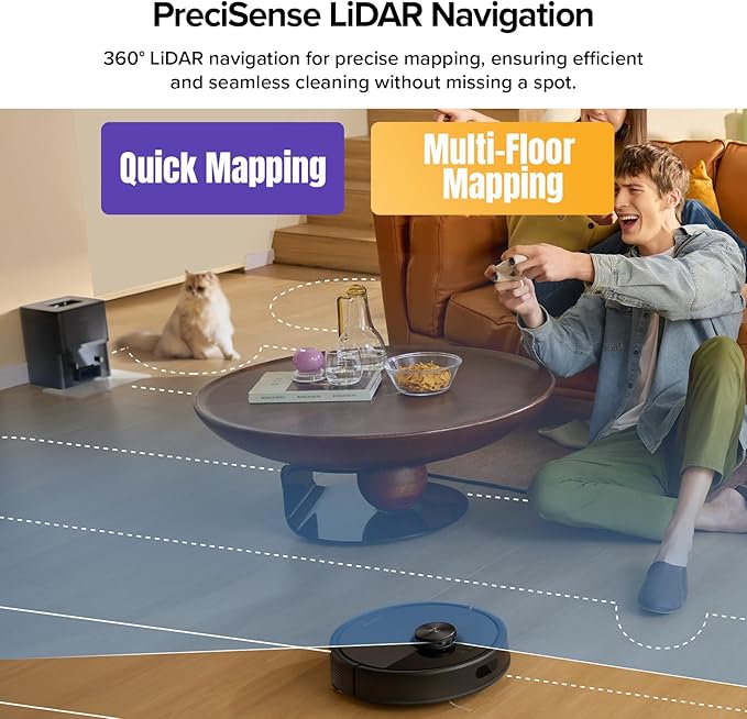 roborock Q7 M5+ Robot Vacuum and Mop, Upgraded from Q5 Max+, 10000Pa Suction