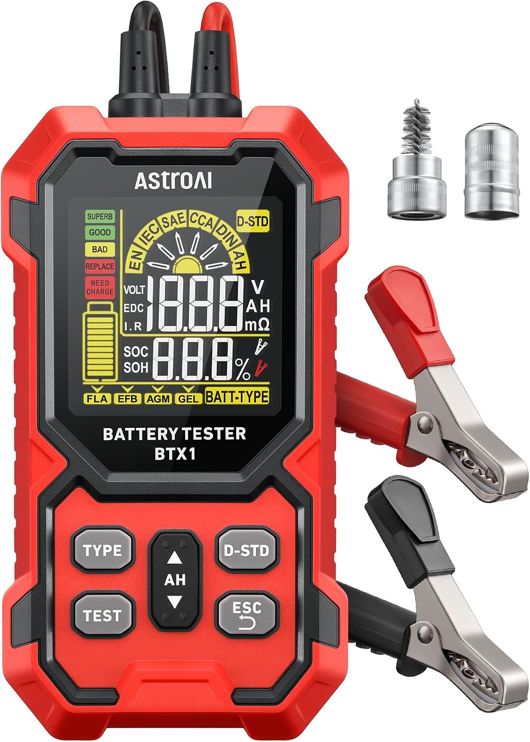 AstroAI Car Battery Tester, 12V/24V Digital Automotive Meter Diagnostic Tool