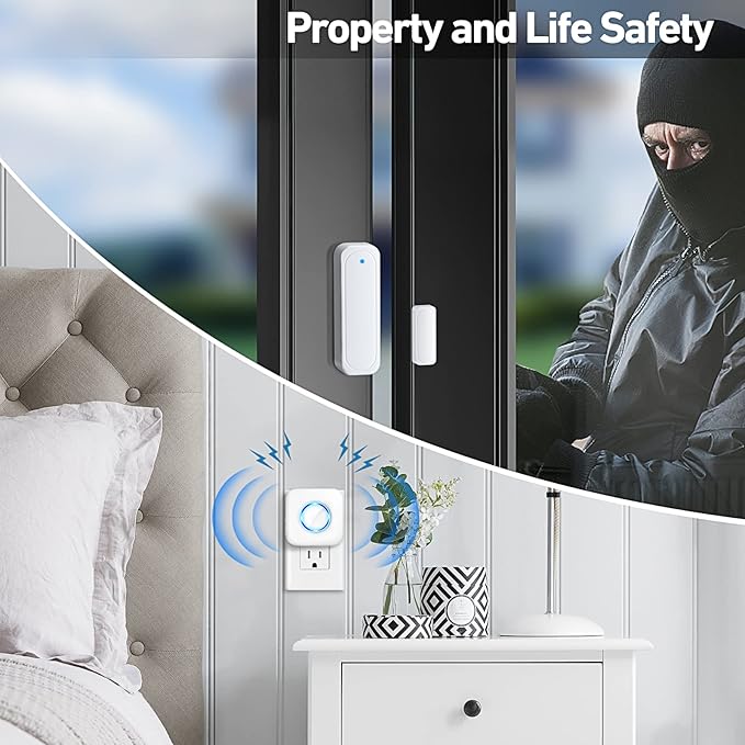 Door Chime, Satisure Door Sensor Chime When Door Opens, Door Entry Alarm