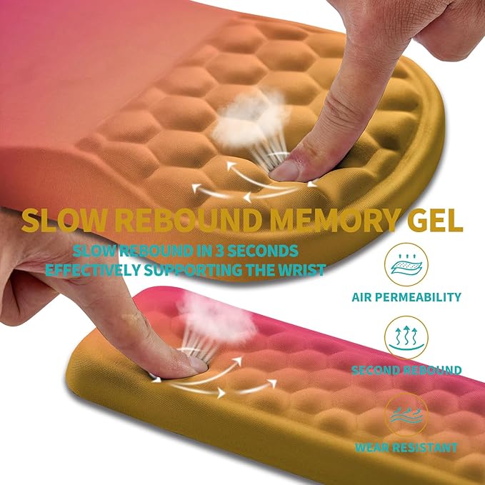 Hokafenle 2 in 1 Ergonomic Mouse Pad Wrist Support & Wrist Rest