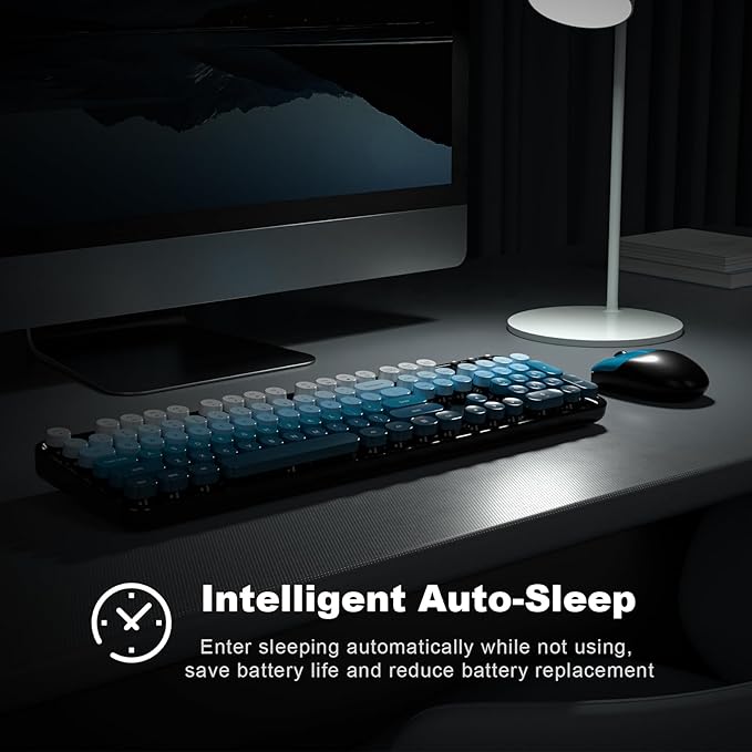 MOFII Wireless Keyboard and Mouse Combo, Full Size 2.4G Plug and Play