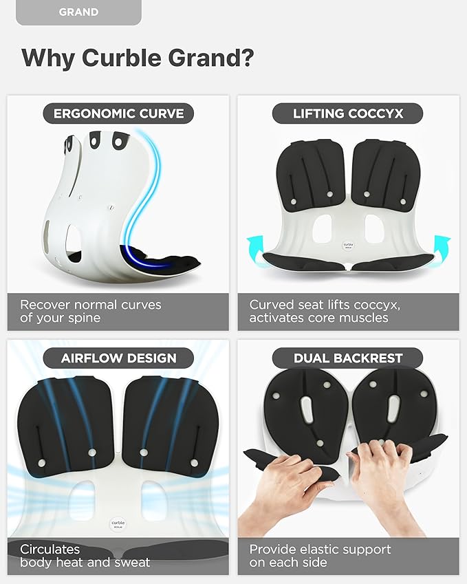 curble Grand – Ergonomic Back and Lumbar Support