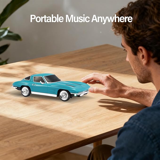 WSTER Retro American Style car Bluetooth Speaker, Portable Wireless Outdoor