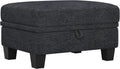 Belffin 28.7" Storage Ottoman Bench for Footrest Entryway Bench. Dark Grey