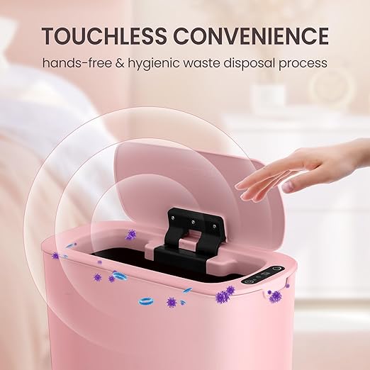 Cesun Motion Sensor Trash Can, 5 Gallon Automatic Bathroom Garbage Can