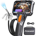 FOXWELL 2-Way 220° Articulating Borescope Camera with Light, 1080P FHD