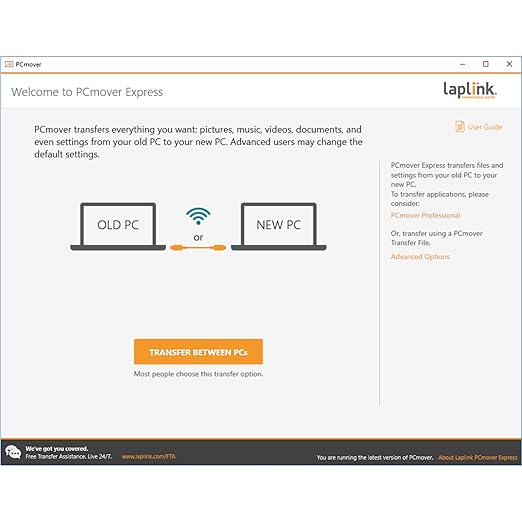 LAPLINK Easy Transfer Cable for Windows, Includes PCmover Express Software and