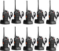 pxton Walkie Talkies for Adults Two Way Radios Long Range (10 Pack)