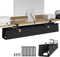 Zilink No Drill Under Desk Cable Management Tray 40" Cord Organizer