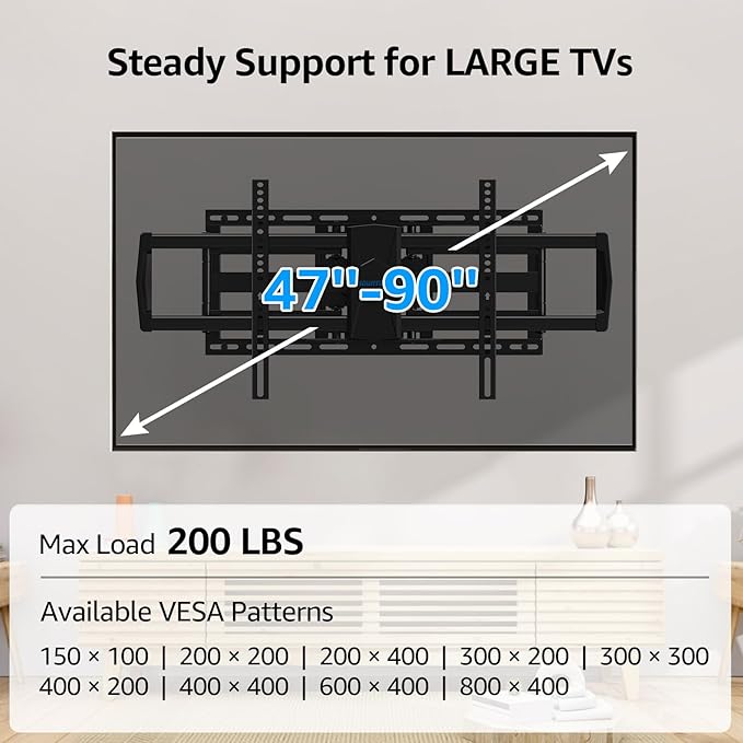 MOUNTUP Heavy Duty TV Wall Mount