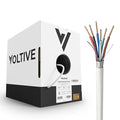 Voltive 18/6 Shielded Low Voltage Wire, Riser CL3R, 500ft