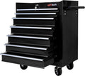 7 Drawers Rolling Tool Chest on Wheels, Multifunctional Tool Cart Tool Storage, Drawers Rolling Tool Trolley Organizer Tool Case for Garage,Warehouse,Workshop,Repair Shop (7 Drawers-Black)