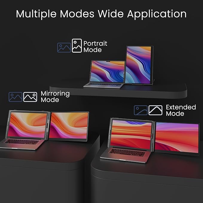 Laptop Screen Extender, Ultra-Thin 15.3" FHD 1200P 16:10 Portable Monitor