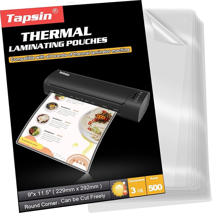 Laminating Pouches, Universal Lamination Paper (500 PCS)