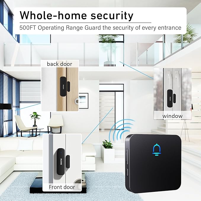 Wireless Door Chimes When Door Open Entry