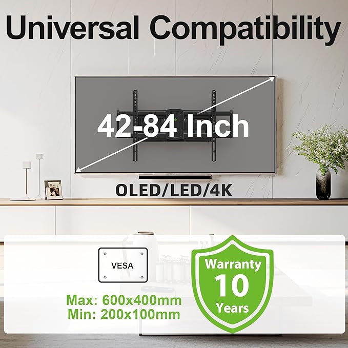 Full Motion Mount, USX MOUNT UL Listed TV Wall Mount