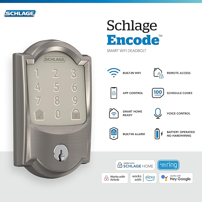 Schlage Encode Smart WiFi Deadbolt Lock
