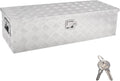 39" Aluminum Truck Tool Box with Side Handle, Silver(39"×13"×10")