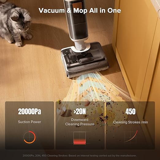 roborock F25 GT Set Wet Dry Vacuum Mop, Wet Dry Vacuum Cleaner Cordless