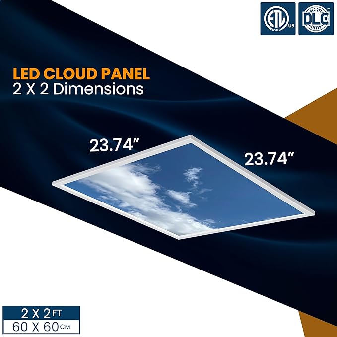 4 Pack 2x4 LED Flat Panel Light Drop Ceiling Fixture