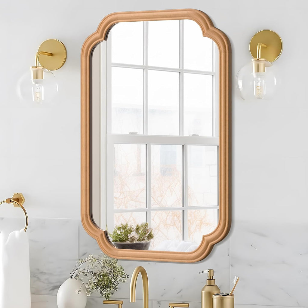Wood Mirror for Bathroom