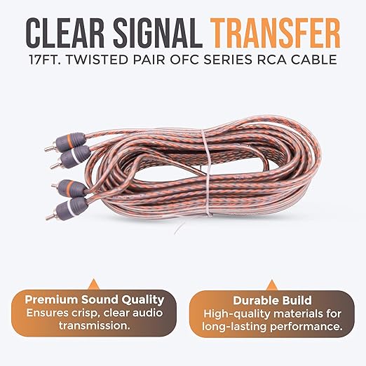 Elite Audio Premium 8 Gauge CCA Amplifier Installation Wiring Amp Kit, 1000
