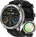 KOSPET Tank T4 Rugged Smart Watch, GPS/Offline Maps, 10ATM/IP69K Waterproof