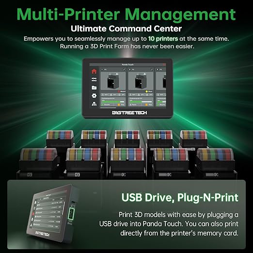 BIGTREETECH Panda Touch for Bambu-Lab P1S, A1 Mini 3D Printers, Support Multi