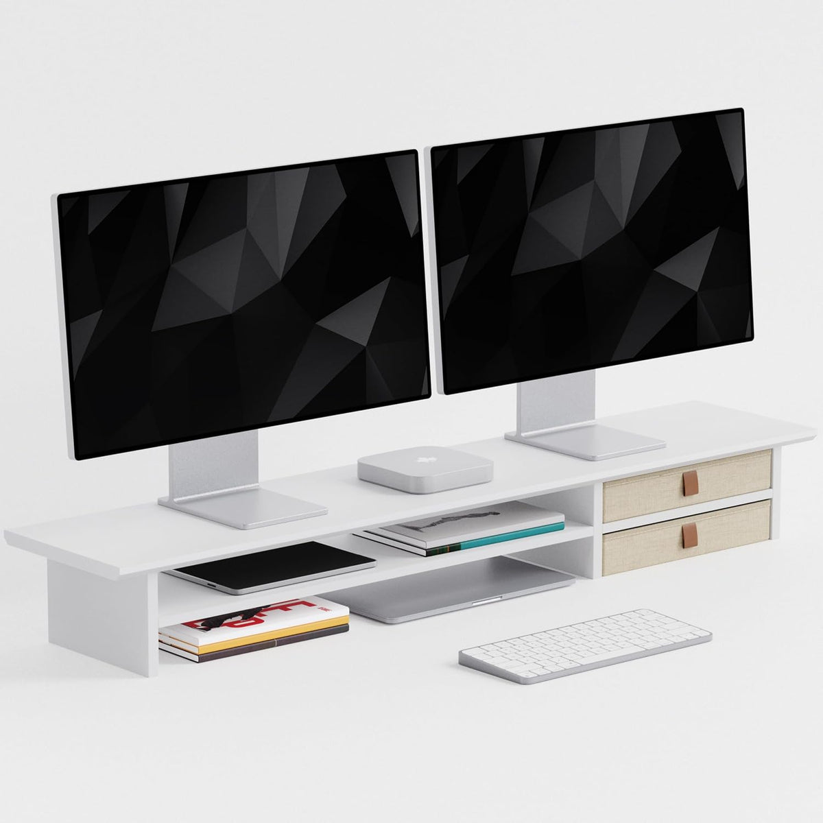 FENSULN Dual‑Tier Monitor Stand Riser