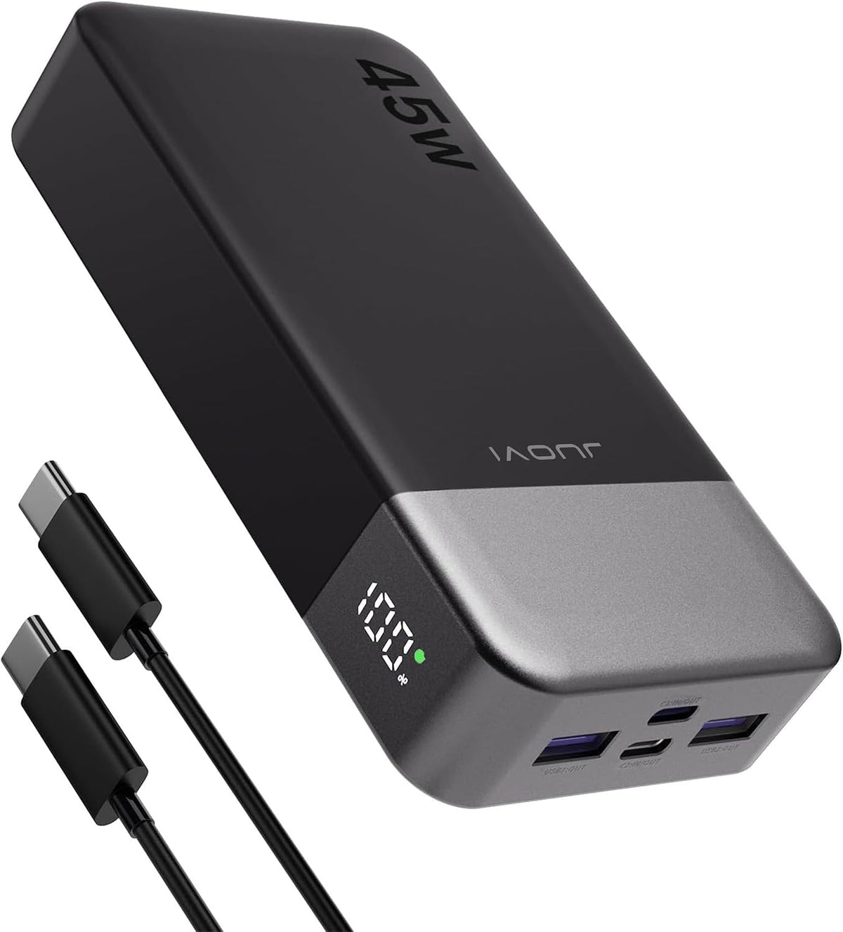 JUOVI J2621 Power Bank Portable Charger 20000mAh 45W, PD3.0 QC 4.0 Fast
