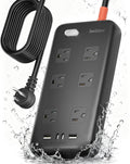 Iwister Outdoor Power Strip Weatherproof IPX6, Iwister 15 Ft Extension Cord