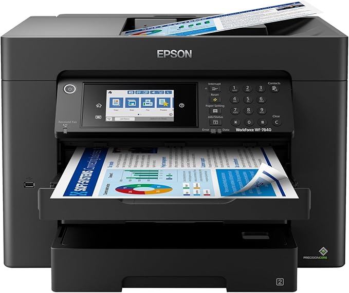 Epson Workforce Pro WF-7840 Wireless All-in-One Wide-Format Printer
