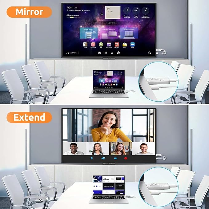 Wireless HDMI Transmitter and Receiver 328FT/100M, 2.4G+5G Plug & Play Wireless