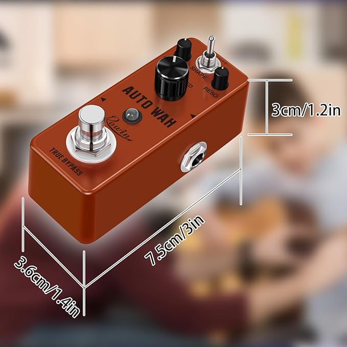 Rowin Auto Wah Guitar Effect Pedal Single Effect Mini Digital Pedal