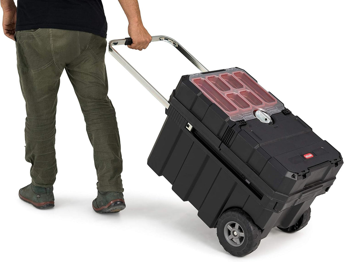 keter master pro masterloader 17191709 tool trolley plastic shown in use