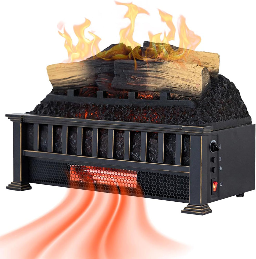 Country Living Electric Fireplace Logs, 20” LED Electric Fireplace Inserts