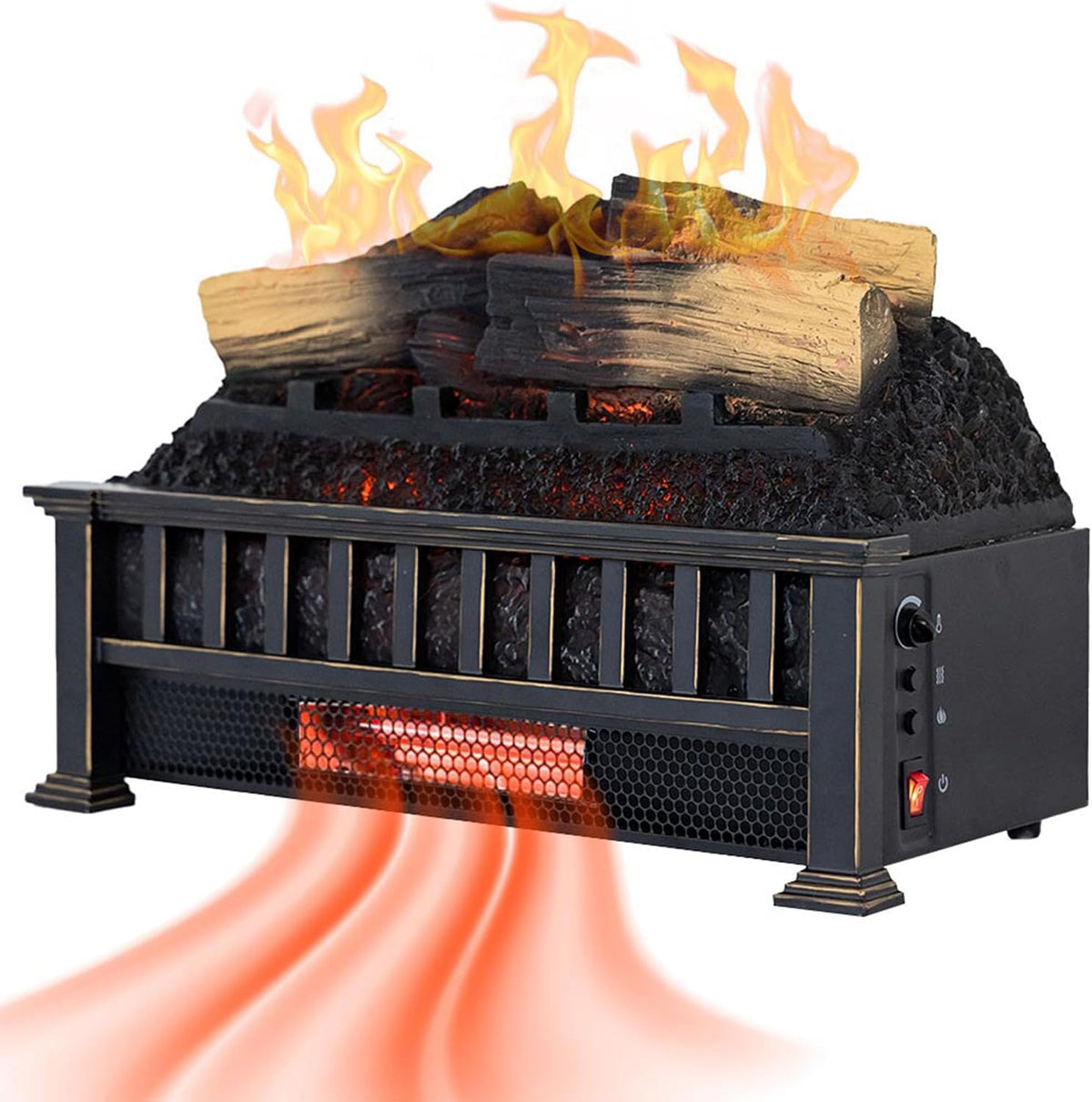 Country Living Electric Fireplace Logs, 20” LED Electric Fireplace Inserts