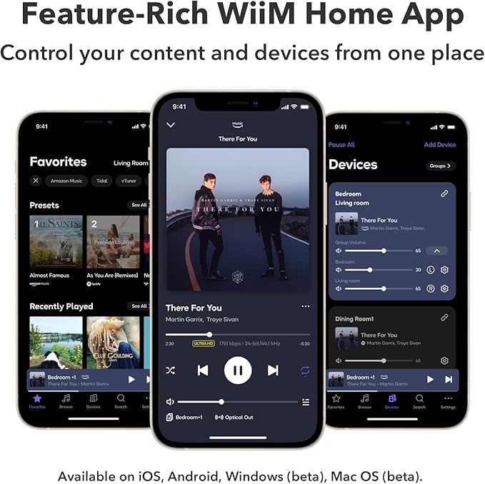 WiiM Pro AirPlay 2 Receiver, Google Cast Audio, WiFi Multiroom Streamer