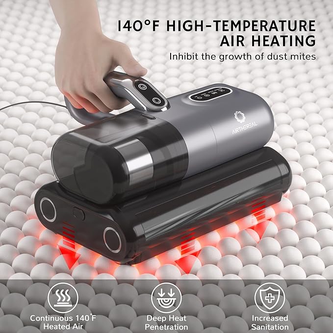 AIRTHEREAL M1 Mattress Vacuum Cleaner, 6 in 1 Bed Vacuum