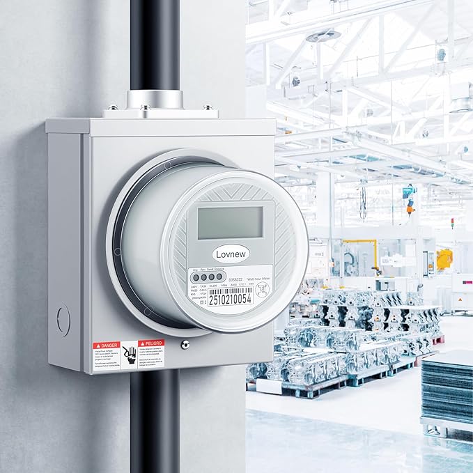 RV Digital Electric Meter, 240V 2 Wire kWh Watt Power Meter