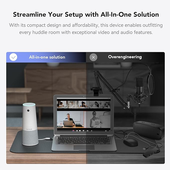 NUROUM C20 HD Conference Webcam, 1080P Video Conferencing Camera