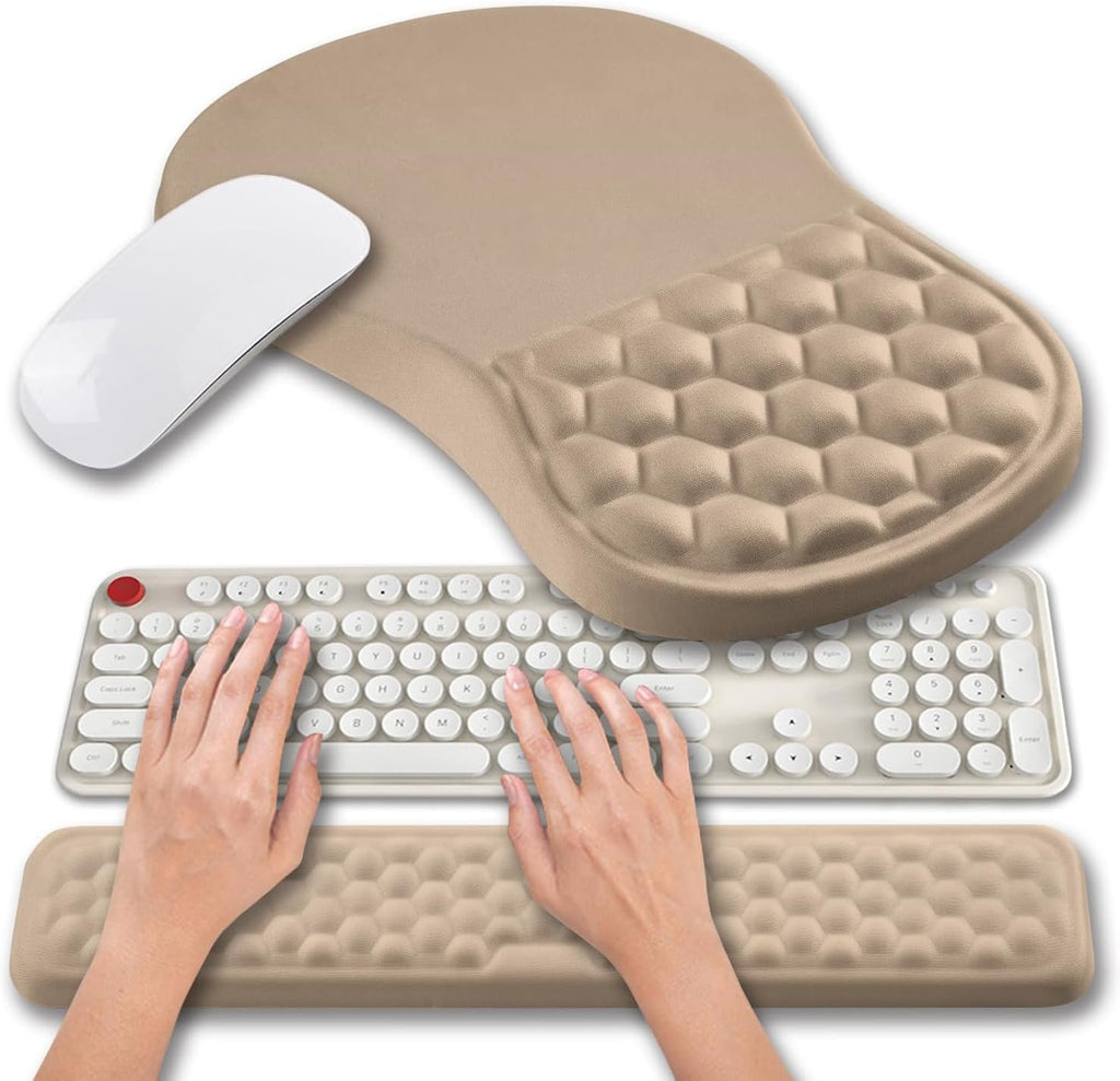 Hokafenle 2 in 1 Ergonomic Mouse Pad Wrist Support & Wrist Rest