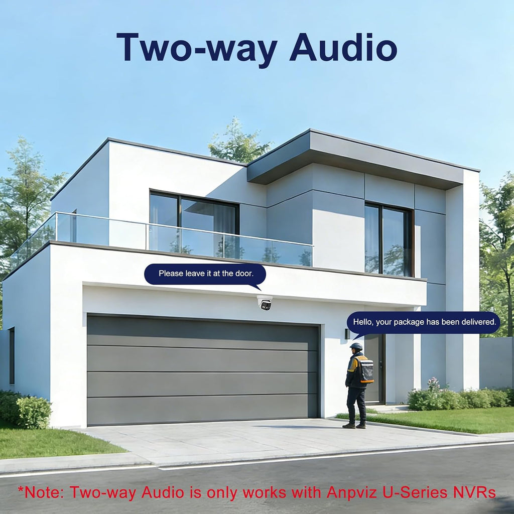 anpviz 4k 8mp dual lens poe ip security, close-up detail