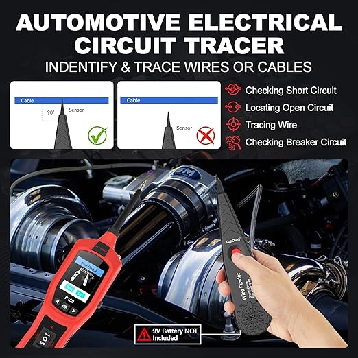 Circuit Breaker Finder Tool, Battery Tester, AC DC Voltage Tester, Fuel
