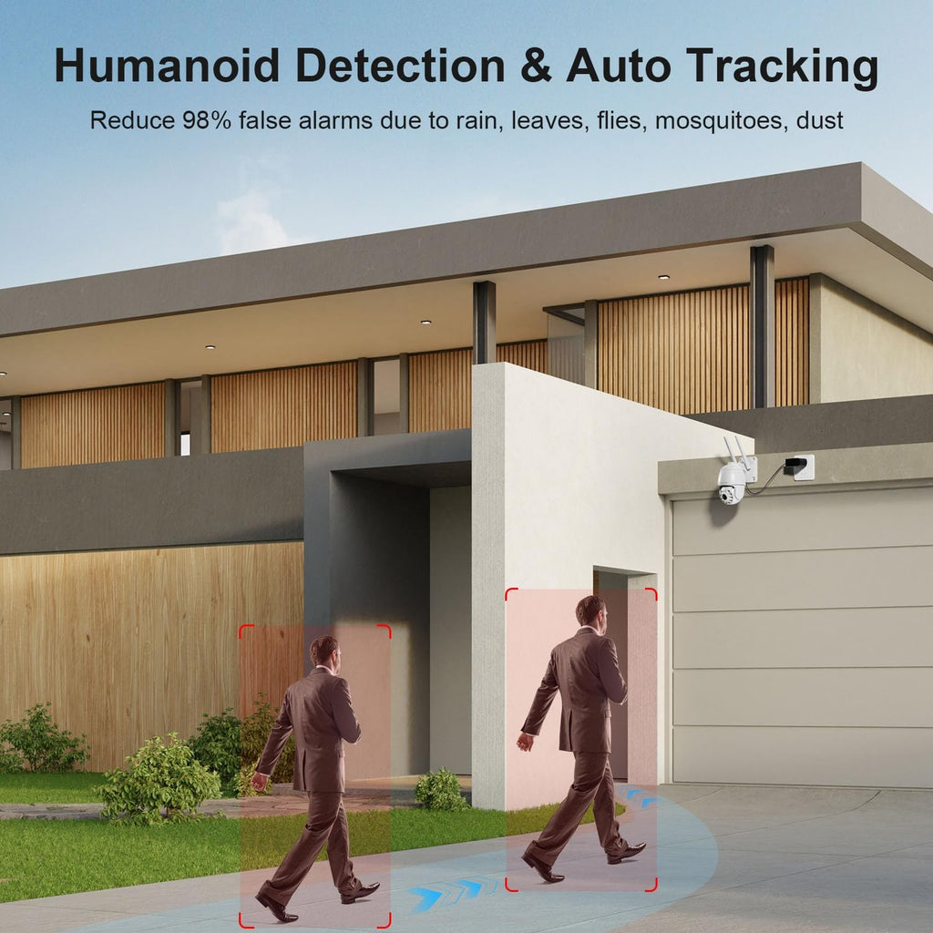 plug-in wifi cameras for home security 4mp hd, close-up detail