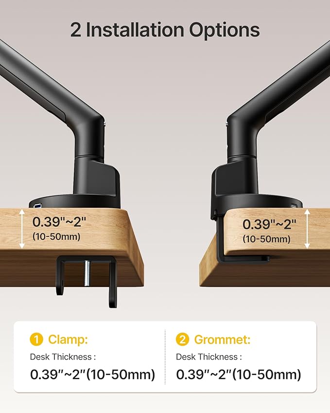 monTEK Single Monitor Arm with USB