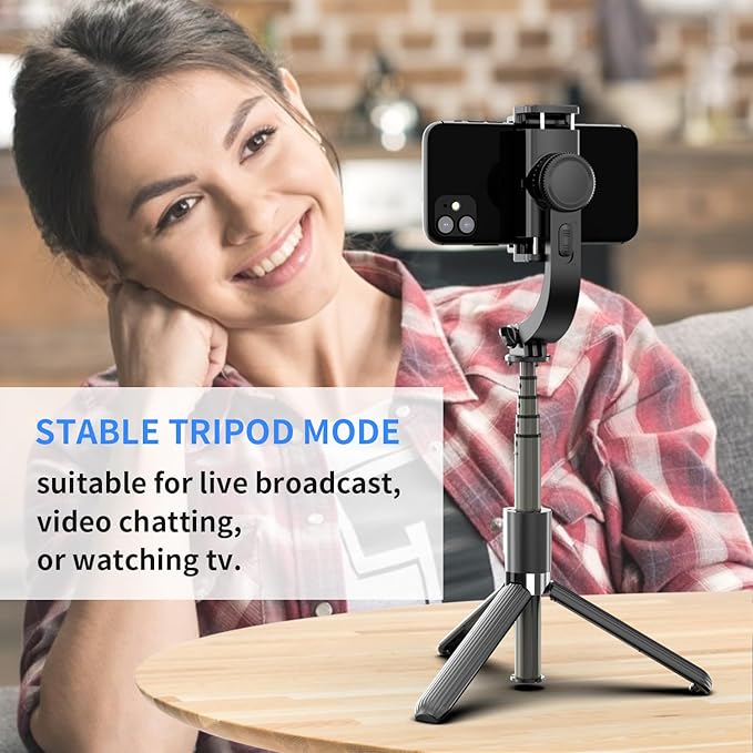 Gimbal Stabilizer for Smartphone ，with Retractable Selfie Stick and